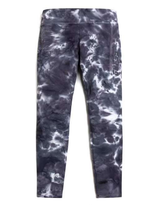Calzas De Microfibra Con Efecto Tie-dye En Negro Guess Thunderstorm (4-14)