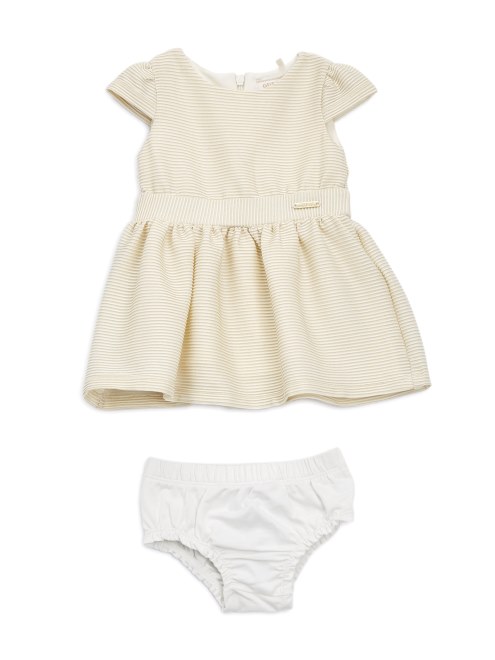 Vestido (0-24m) Brillo Oro Blanco Lurex Guess
