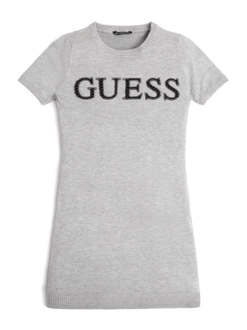 Vestido Suéter Con Logo De Adivinar De Brezo De Piedra Clara (7-14)