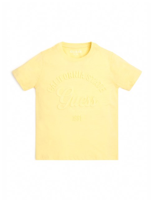 Camiseta Con Logo En Relieve De Guess Lemon Mist (7-16)