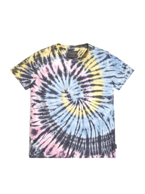 Camiseta Con Efecto Tie-dye En Espiral De Guess Minime (7-14) Lemon Mist Multi