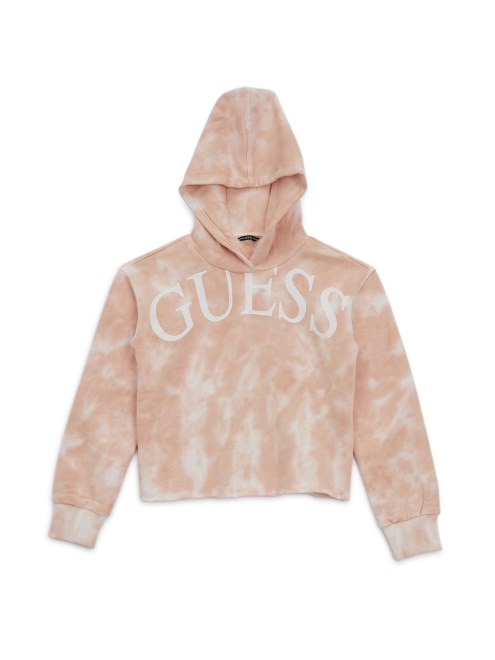 Guess Sudadera Con Capucha Tie-dye Crema Melocoton (7-14)