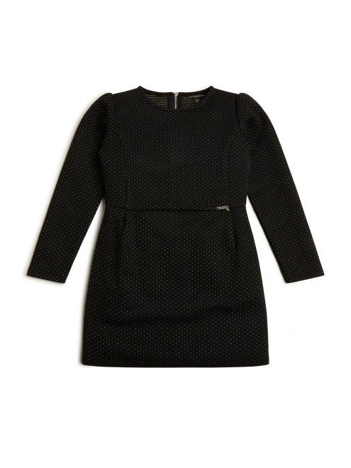Vestido Guess Negro Azabache Lurex Jacquard (7-16)