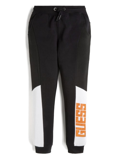 Pantalones Con Logo En Bloque De Color Negro Azabache (7-14) Guess