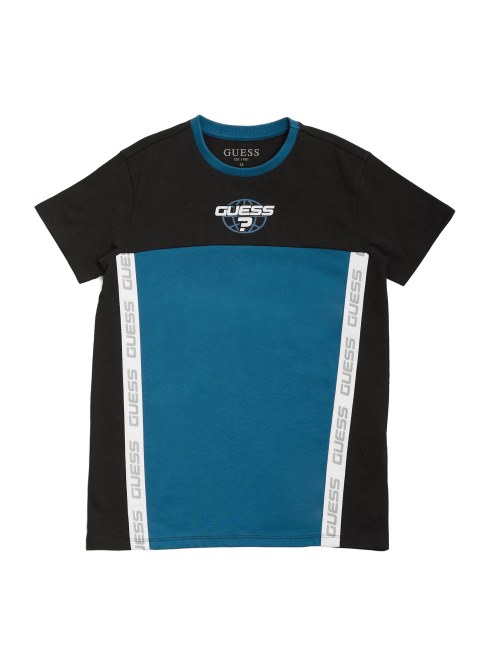 Camiseta Con Logo En Bloques De Colores De Gasolina De Fantasía (7-12) Adivinar